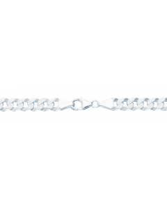 7,1 mm Silberkette Panzerkette massiv 925 Sterlingsilber hochwertige Halskette - Länge nach Wahl