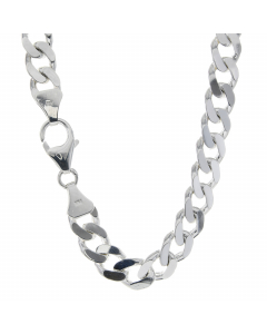 8,2 mm 925 Sterlingsilber massive Silberkette Panzerkette 50/55/60 cm - elegante Silber Kette Damen und Herren Juwelier Qualität - Made in Germany