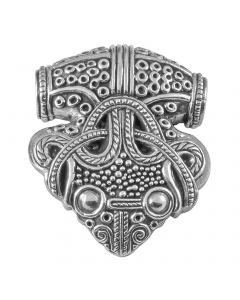82.95 Rabenkopf Amulett Rabe Schmuck Anhänger Silber Wikinger 2,7 x 3,3 cm 949-VP95-Silber Wikinger Anhänger aus Silber