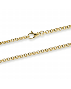 3,5 mm 585 - 14 Karat Gold Halskette Erbskette massiv Gold hochwertige Goldkette - Länge nach Wahl