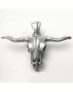59.95 Büffelschädel sehr groß Schmuck Anhänger 925er Silber 55x38mm 902-AHSS-087 SIGO2023