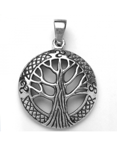 27.95 LebensbaumSchmuck Anhänger Baum Triskel 925er Silber 24 mm Durchmesser 902-AHSS-157