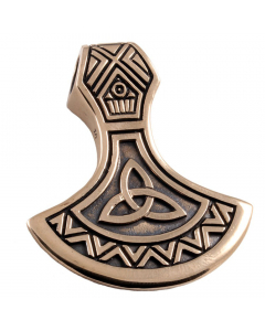 29.95 Axt Amulett Runen Inschrift Bronze Anhänger Schmuck Wikinger Triquetra 949-VP108-Bronze Wikinger Anhänger aus Silber