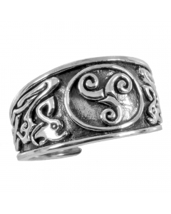 40.95 Triskelring, verstellbar klein 52-60 Keltischer Ring Celtic 949-CR15S-K Keltische Anhänger
