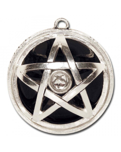 30.95 ASTRALPENTAGRAMM Anhänger versilbert Pentagramm 37mm 15mm dick (fast 909-PR3 SIGO2023