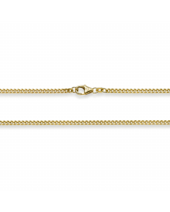 2,5 mm 750 - 18 Karat Gold Armkette Panzerkette 2-seitig diamantiert massiv Gold hochwertige Goldkette - Länge nach Wahl