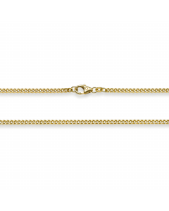 2,5 mm 45 cm 750 - 18 Karat Gold Halskette Panzerkette 2-seitig diamantiert massiv Gold hochwertige Goldkette 13,1 g