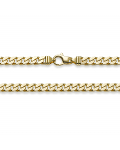 7,0 mm 21 cm 585 - 14 Karat Gold Armkette Panzerkette 4-seitig diamantiert massiv Gold hochwertige Goldkette 32,5 g