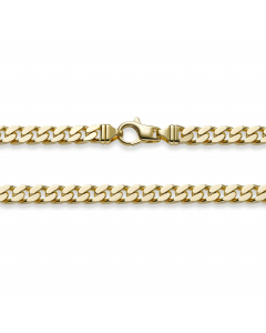7,0 mm 50 cm 750 - 18 Karat Gold Halskette Panzerkette 4-seitig diamantiert massiv Gold hochwertige Goldkette 91,2 g