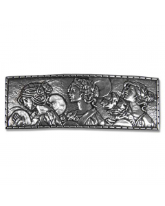 22.95 Haarspange Lady-Parade Schmuck Hartzinn 8,8cm x 3cm Handgegossen Haark 909-LPB59 Haarschmuck