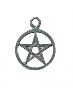 7.95 Pentakel klein Zinn Anhänger Schmuck - Pentagramm - 915-PT01 Halbedelmetall