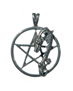 7.95 Pentakel des Drachen Anhänger Schmuck - Drachen , Pentagramm - 915-PT06 Halbedelmetall