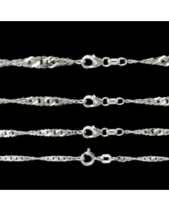 10.95 Singapurkette Halskette 925 Sterlingsilber Auswahl 907-SIN-Sammel-Arm_1 Armschmuck aus Silber