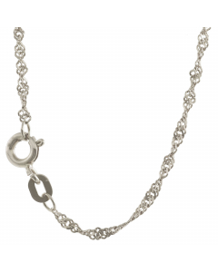 9.95 Singapurkette Halskette Breite 1,4 mm - 925 Sterlingsilber Auswahl 907.P001.4924-Singapur14-Silber-SET Alle Halsketten aus Silber