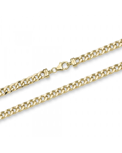 5,0 mm 585 - 14 Karat Gold Halskette Panzerkette hohl Gold hochwertige Goldkette Länge nach Wahl