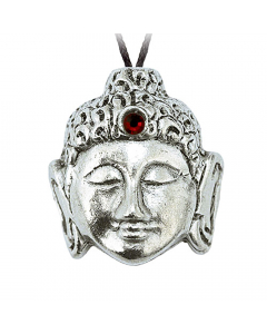 11.95 Buddha Kopf Schmuck Anhänger - Buddha - 29x26 mm 915-IN05-Buddha Halbedelmetall
