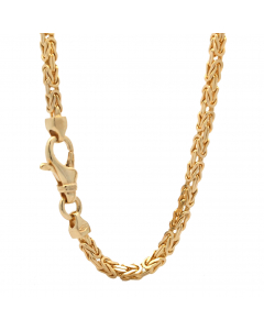 1075.95 Edle Goldkette Königskette Breite 2,5 mm - massiv 585-14 Karat Gold 907-24023-Gold-SET4-PL Goldketten