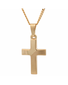 158.95 Anhänger Kreuz mit massiver Goldkette 1,1 mm 333-8 Karat Gold 904-KR126576-333-11-PL Goldketten