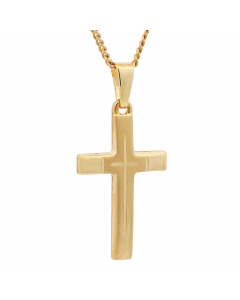 164.95 Anhänger Kreuz mit massiver Goldkette 1,1 mm 333-8 Karat Gold 904-KR126589-333-11-PL Goldketten