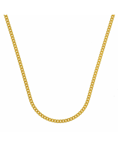 212.95 Goldkette Panzerkette Länge 50cm - Breite 1,4mm - 333-8 Karat Gold 907-PG-333-14-50-EAG2 Damenketten 333 - 8 Karat Gold