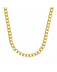 301.95 Goldkette Panzerkette Länge 50cm - Breite 2,6mm - 333-8 Karat Gold 907-PG-333-26-50-weit-EAG2 Damenketten 333 - 8 Karat Gold
