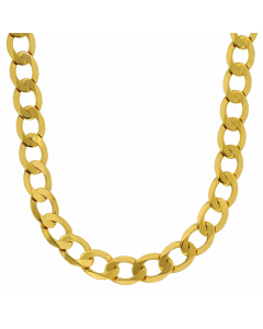 838.95 Goldkette Panzerkette Länge 45cm - Breite 5,0mm - 333-8 Karat Gold 907-PG-333-50-45-facettiert-EAG2 Damenketten 333 - 8 Karat Gold