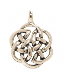11.95 Bronzeanhänger Keltische Blume Schmuck - Keltische Knoten - 31x22mm 900-ACB513 Keltische Anhänger