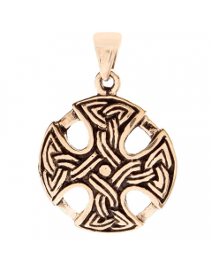 9.95 Bronzeanhänger Celtic Cross Schmuck - Keltisches Knoten Kreuz 25x18mm 900-ACB68 Keltische Anhänger