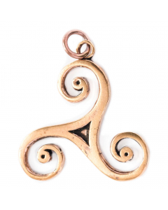 11.95 Schmuckanhänger Große Triskele Bronze Schmuck - Triskel - 40x34mm 900-ACB7 Triskel Anhänger