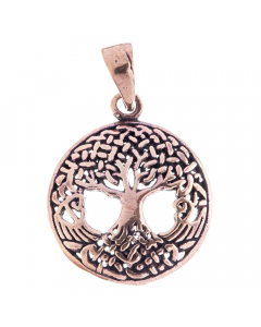 9.95 Weltenbaum Yggdrasil Bronze Anhänger Schmuck - Lebensbaum - 27x18mm 900-ACB93-2 Lebensbaum Anhänger