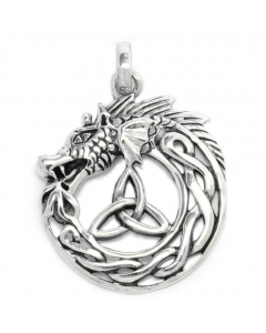 25.95 Anhänger Braigh Midgardschlange 925er Silber - Drachen - 32x24mm 900-AD33-Drache SIGO2023