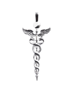 42.95 Stab der Heilung groß Anhänger 925er Silber 72x31mm 900-AM11