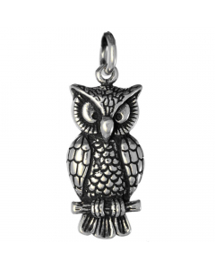 27.95 Silberanhänger Eule - Uhu 925er Silber Schmuck - Vögel - 36x14mm 900-AM179-eule SIGO2023