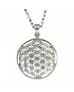37.95 Blume des Lebens Anhänger 925 Silber + Erbskette flower of life pendan 900-AM182-Erbs Blume des Lebens Anhänger