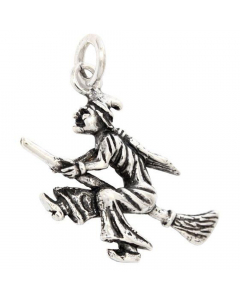 22.95 Hexe Schmuck Anhänger 925er Silber - Hexen - 27x27mm 900-AM41 SIGO2023