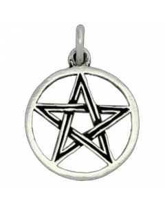 14.95 Pentagramm Schmuck Anhänger 925er Silber - Pentagramm - 27x19mm 900-AM42 SIGO2023