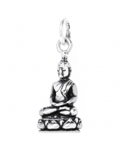 22.95 Buddha Schmuck Anhänger 925er Silber - Buddha - 25x10mm 900-AM69