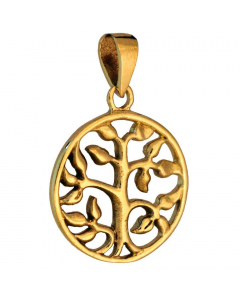 12.95 Bronzeanhänger Schmuck - Baum - 31x21mm 900-AMB185 Halbedelmetall