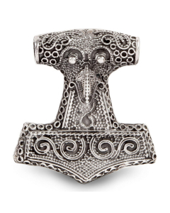 102.95 Thors Hammer beidseitig Schmuck Anhänger Silber Thorhammer 41x38mm 900-AT28 Thors Hammer Anhänger Silber