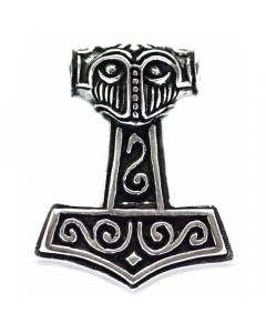77.95 Thors Hammer beidseitig Schmuck Anhänger Silber Thorhammer 34x27mm 900-AT29-Thorhammer Thors Hammer Anhänger Silber