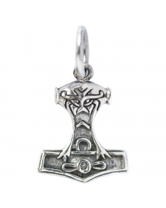 12.95 Thors Hammer klein Schmuck Anhänger Silber Thorhammer 11x20mm inklusiv 900-AT33-Thorhammer Thors Hammer Anhänger Silber