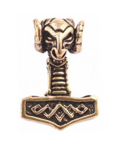 12.95 Widderhammer Bronze Anhänger Schmuck - Thorhammer - 38x22mm 900-ATB31 Halbedelmetall
