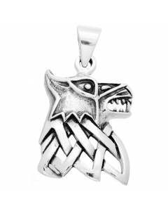 34.95 Fenris Wolf Schmuck Anhänger 925er Silber - Wolf Hund - 36x21mm 900-AV60-Fenris-Wolf SIGO2023
