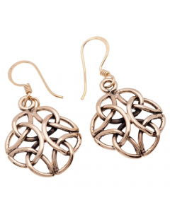 17.95 Ohrhänger, Ohrringe Keltische 4 Kreise Bronze Schmuck 900-OHB102 Ohrschmuck