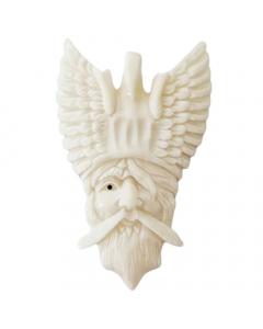 26.95 Knochen Odin Anhänger Schmuck 48x30mm 900-WIP15-Odin Halbedelmetall