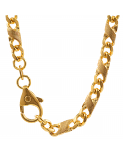 1327.95 Goldkette Dollar Kette Länge 21cm - Breite 3,7mm - 585-14 Karat Gold 907.P005.20041.23.21.0.BIL-EAG2 Halsketten aus 585 - 14 Karat Gold