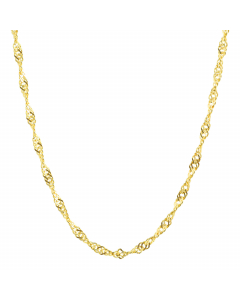 63.95 Goldkette Singapurkette Länge 38cm - Breite 1,0mm - 333-8 Karat Gold 907.P003.4916.1.38.0.EAGK Damenketten 333 - 8 Karat Gold