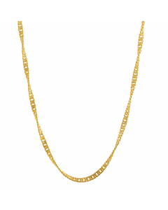 128.95 Goldkette Singapurkette Länge 45cm - Breite 1,0mm - 585-14 Karat Gold 907.P005.4916.1.45.0.EAGK Damenketten 585 - 14 karat Gold