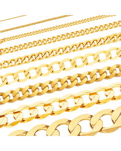74.95 Massive Goldkette Panzerkette Halskette Collier Echt 333 585 750 Gold 907-PG-Sammel