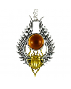 24.95 Khepri Käfer Schmuck Anhänger Magische Tiere Hexen Magier 5 x 3 cm + K 909-WF12 Halbedelmetall